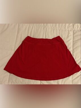 Elle Red Circle Skater Skirt
